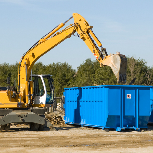 are there any restrictions on where a residential dumpster can be placed in Estancia